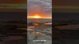 Sun rising in Dee Why Sydney #nature #travel #sun