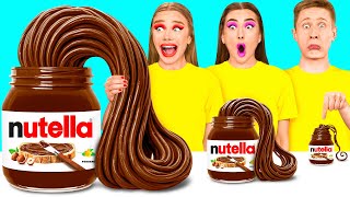 Big, Medium and Small Plate Challenge | Funny Food War by GoFun Challenge