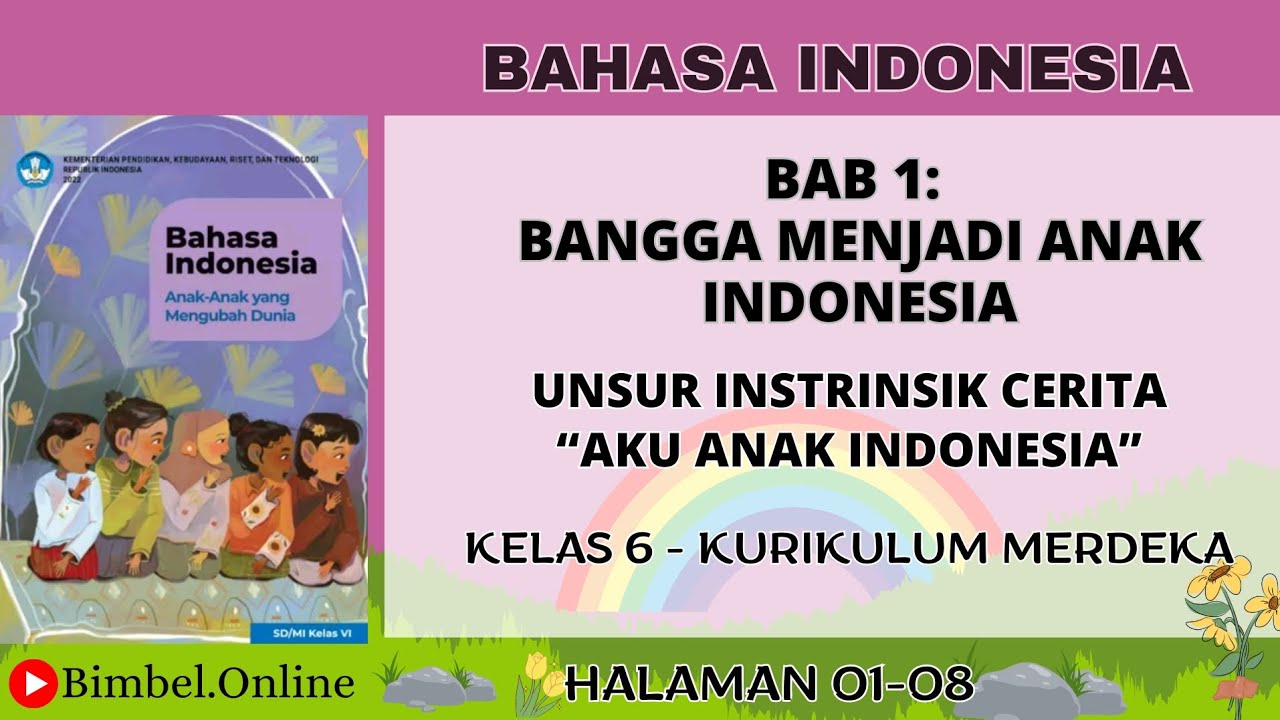 Bahasa Indonesia Bab 1 - Aku Anak Indonesia | Kelas 6 Kurikulum Merdeka Halaman 01-08