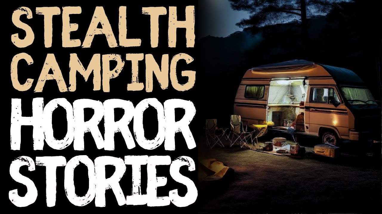 True Stealth Camping Scary Horror Stories for Sleep | Black Screen With Rain Sounds