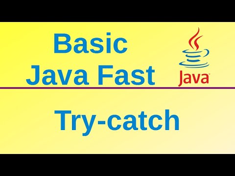 Try Catch Blocks For Exception Handling Basic Java Fast 41