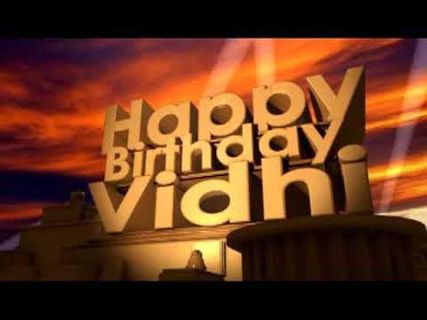 Happy Birthday Vidhi
