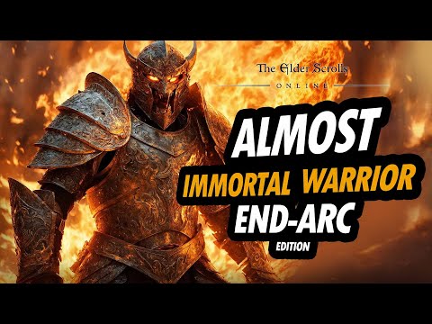 ESO - ALMOST Immortal Warrior  - Infinite Archive PVE Dragonknight Tank Build!