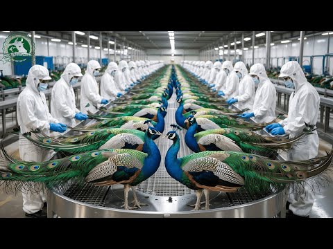 Amazing PEACOCK Farming Technique | How Chinese Make $50 Million From Raising Peacocks