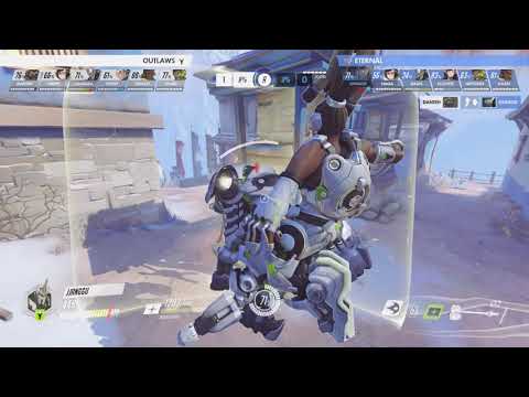 Jjanggu | Reinhardt | Nepal | Outlaws vs Eternal | OWL 2021 | Tank | May Melee Week 2