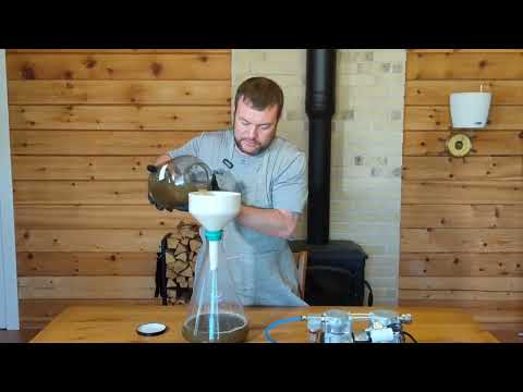 Грубая фильтрация настойки медвежьей желчи