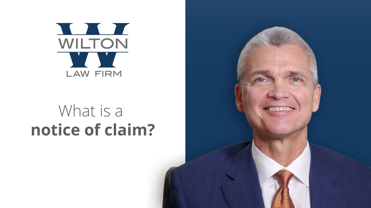 What is a notice of claim?