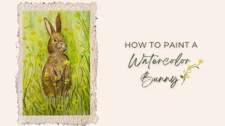 How to Paint a Bunny Watercolor Tutorial Beginner Friendly Easter Art