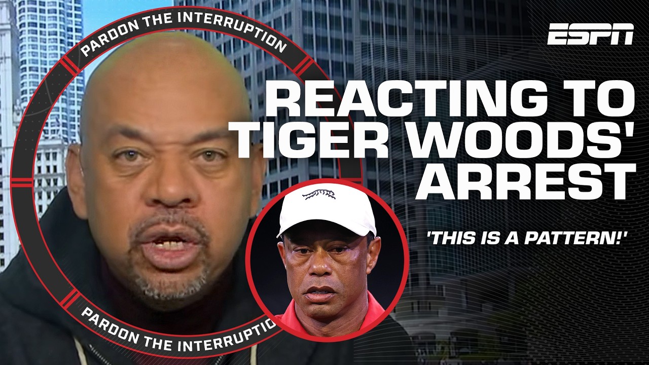 🚨 PTI reacts to Tiger Woods rollover crash, arrest in suspected DUI 😖 'AGAIN?' -Michael Wilbon | PTI
