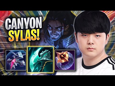 CANYON PERFECT GAME WITH SYLAS! - DK Canyon Plays Sylas JUNGLE vs Lee Sin! | Season 2023