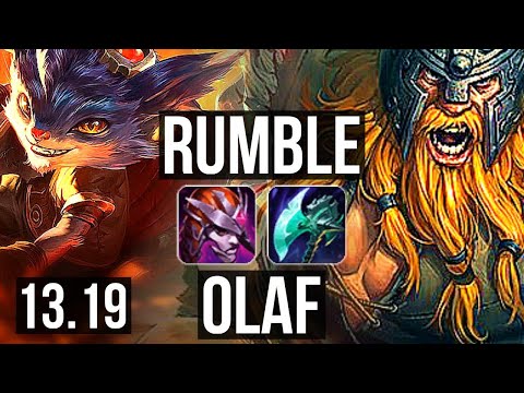 RUMBLE vs OLAF (TOP) | 4/1/17, Rank 4 Rumble, Rank 23 | NA Challenger | 13.19