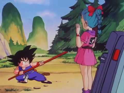 Kid Goku meets teen Bulma for the First time