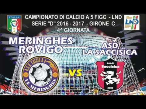Meringhes Rovigo - Saccisica 0-4 - Highlights - Serie D 2016/17 - Futsal