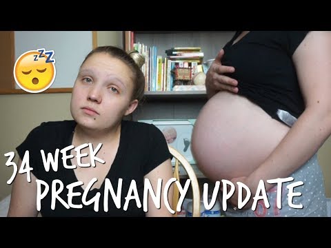 Week 34 Pregnancy Update│THE EXHAUSTION IS BACK! Video