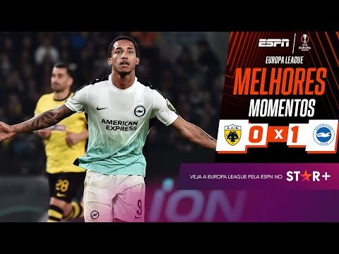 João Pedro decide, Brighton bate o AEK e se classifica na Europa League | Melhores Momentos