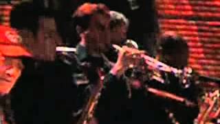 Mike Jarosz playing trumpet with Los Lonely Boys