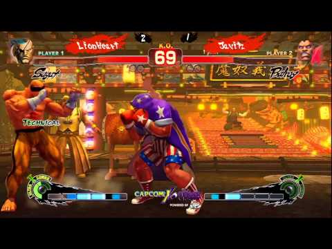 USF4 Exhibition Javitz (BalRog) Vs Lionheart (Sagat) FT5 Ultra Street Fighter 4.