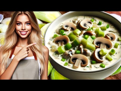 EASY Mushroom Sauce Recipe (HOW to Make Sauce with Mushrooms, Sour Cream, and Leeks)
