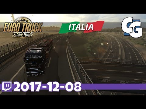 ETS2 - VOD - 2017-12-08 - ProMods 2.25 + Italia DLC - ETS2 Italia DLC Gameplay