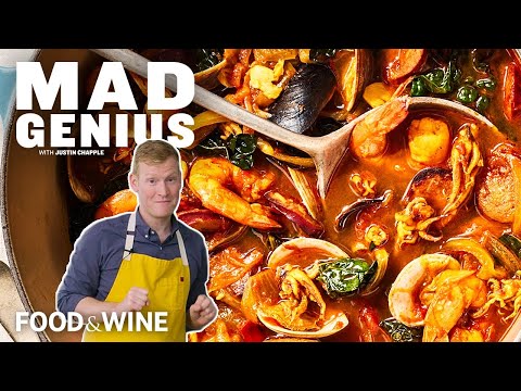 Justin Chapple Makes Cataplana - Portuguese Fish Stew | Mad Genius | Food & Wine