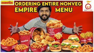 Ordered Entire Easy Bites Non-Veg Menu from Hotel Empire | Kannada Food Review | Unbox Karnataka