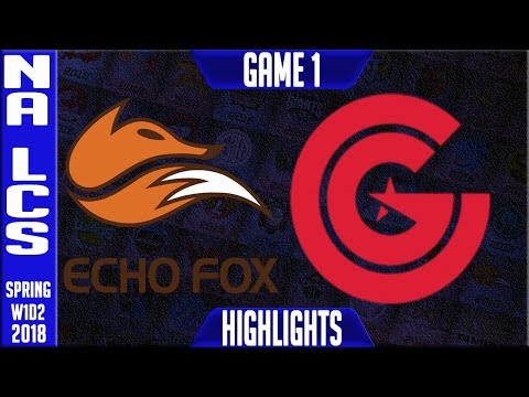 FOX vs CG Highlights | NA LCS Spring 2018 S8 W1D2 | Echo Fox vs Clutch Gaming Highlights