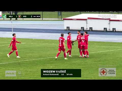 SKRÓT MECZU: MŁAWIANKA MŁAWA - WIDZEW II ŁÓDŹ