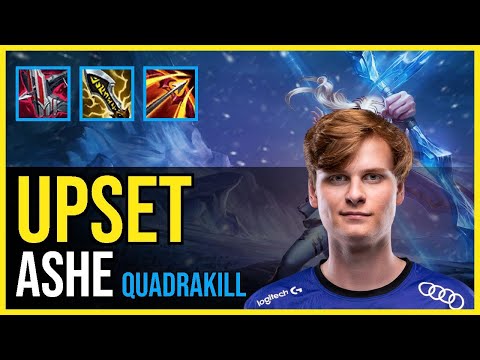 Upset - ASHE vs. EZREAL ADC | EUW Challenger | QUADRAKILL
