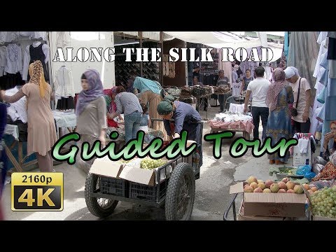 Osh, Guided Tour in City Park and Jayma Bazaar - Kyrgyzstan 4K Travel Channel