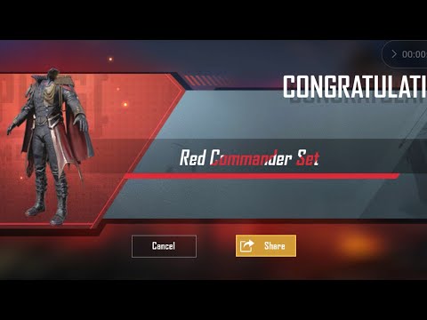 REDEEMING RED COMMANDER SET | WITHOUT WASTING ANY UC | PUBG MOBILE