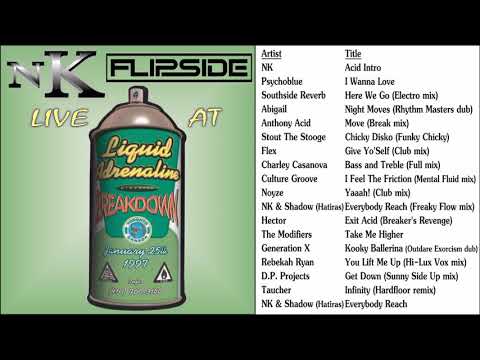 DJ NK with MC Flipside - Liquid Adrenaline (Live at Breakdown Jan 25 1997)