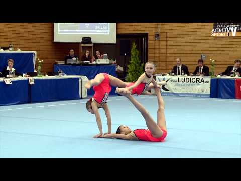 Acro Cup Albershausen 2013 Startnr 4 Womens Group Youth Balance Germany TSGV Albershausen Irem Pozan