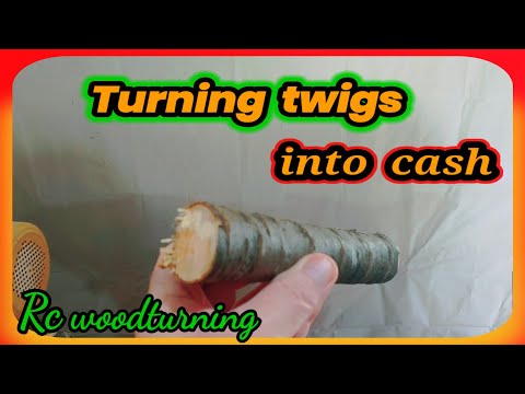 wood turning twigs into hot selling items