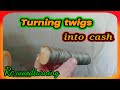 Wood Turning Twigs Into Hot Selling Items