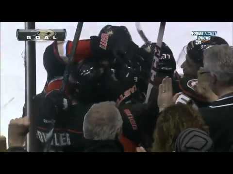 NHL Kings @ Ducks: Nick Bonino Sick Hat-Trick - 2/2/13