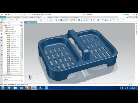 NX CAD # tutorial 7.0 # Soap Case #Advanced Tutorial