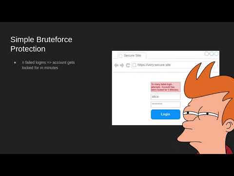 MRMCD2019 Über Bruteforce Protection und warum das gar nicht so leicht ist