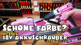 Hi-Spec 18V Akkuschrauber Set 58 Teile pink