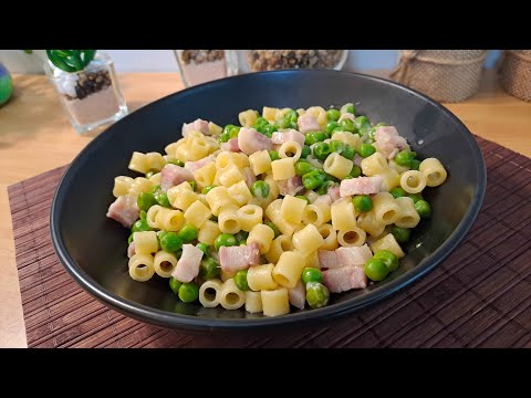 Pasta Piselli e Pancetta | How to Make Italian Style Green Peas Pasta With Bacon - 27