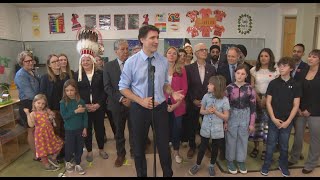Trudeau stops in Winnipeg to promote federal school nutrition program | Complete Press Conference
