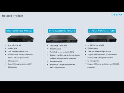 UTEPO Full Gigabit Managed PoE Switches
