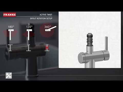 Franke Taps Active & Active Twist - Spout Rotation Setup