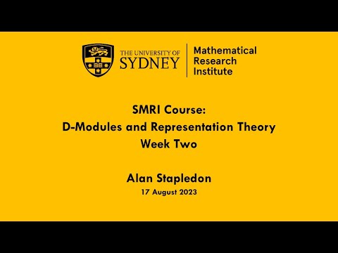 D-Modules Course: Sheaves of differential operators
