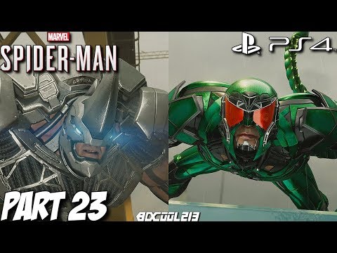 Marvel's Spider-Man Gameplay Walkthrough Part 23 - Rhino and Scorpion Boss Fight - PS4 Lets Play