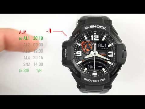 CASIO G SHOCK GA 1000   alarm 720p