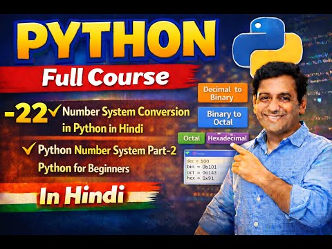 Number System Conversion In Python In Hindi Python Number System Part 2 Python For Beginners