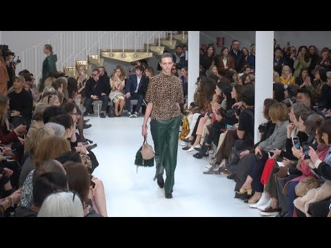 Models on the runway for the Tod’s Ready to Wear Fashion Show in Milan