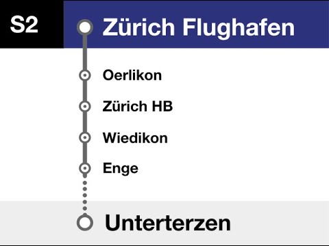 ZVV (SBB) Ansagen » S2 Zürich Flughafen — Ziegelbrücke — Unterterzen | RAILVOX| SLBahnen