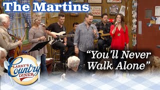 The Martins sing YOU&#39;LL NEVER WALK ALONE on Larry&#39;s Country Diner!