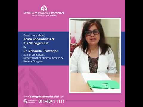 Spring Meadows Hospital | Acute Appendicitis | Dr. Nabanita Chjatterjee